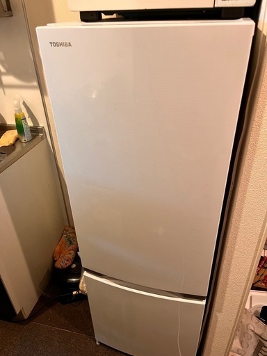 東芝　冷蔵庫　GR-M17BS(W)　117L 右開き　美品