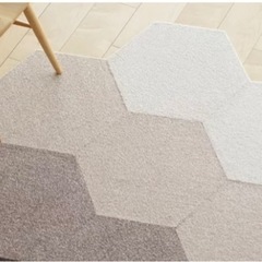 ハニカム タイルラグ　六角形 タイルカーペットの画像
