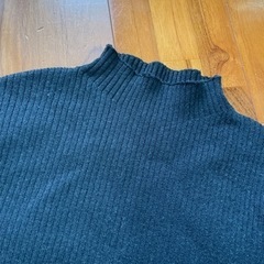 ハイネックニット　黒　Mの画像
