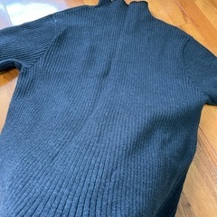 ハイネックニット　黒　Mの画像