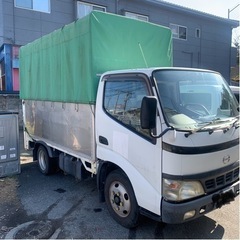 日野　デュトロ 2トントラック　パワーゲート.ホロ付き 走行少ないの画像