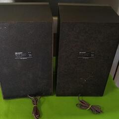 レトロ シャープ 2way スピーカー VZ-V3 左右 ２台セット 動作品の画像