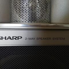 レトロ シャープ 2way スピーカー VZ-V3 左右 ２台セット 動作品の画像