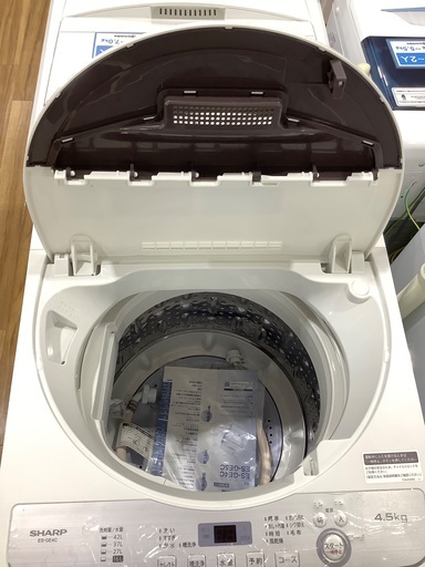 全自動洗濯機 SHARP ES-GE4C 4.5kg 2019年製　入荷致しました！