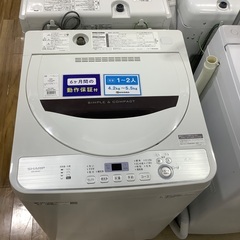 全自動洗濯機 SHARP ES-GE4C 4.5kg 2019年製　入荷致しました！