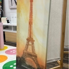 【中古品】Y エッフェル塔 アートパネル 長方形 軽量 絵画 インテリア雑貨の画像