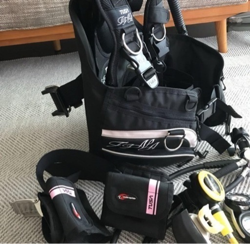 スキューバダイビング　TUSA 機材