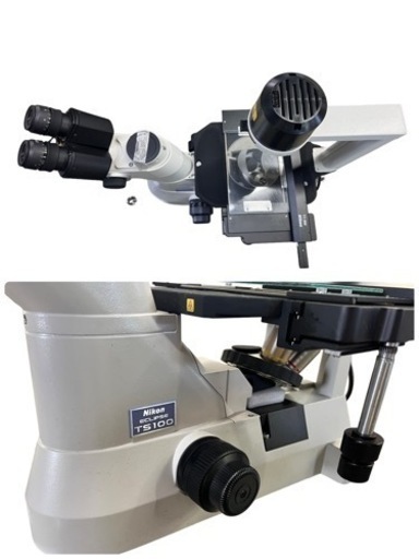 NO.1184 Nikon ニコン 培養倒立顕微鏡 ECLIPSE TS100-F中古ジャンク品
