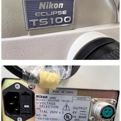 NO.1184 Nikon ニコン 培養倒立顕微鏡 ECLIPSE TS100-F中古ジャンク品
