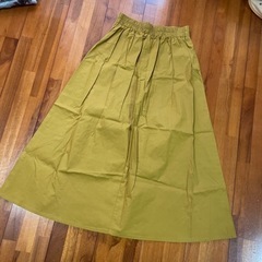 マスタード　Ａラインスカート　Mの画像