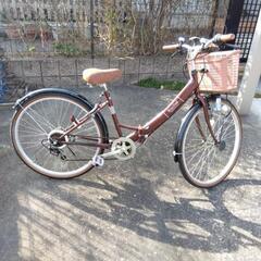 取引き中　26インチ　折り畳み自転車　シティーサイクルの画像
