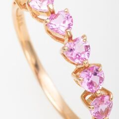 K18PG ピンクサファイア リング 品番r22-154