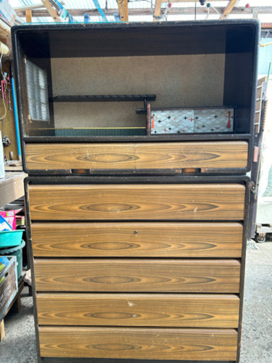 古民家ダンス　飾り棚付き