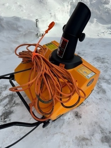 【美品】電動除雪機 ハイガー 2.1馬力 20mコード付き 家庭用 HG-K1650 除雪幅50cm 手押し式 HAIGE