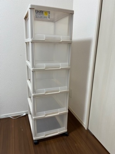【美品】キャスター付き　引き出し　5段