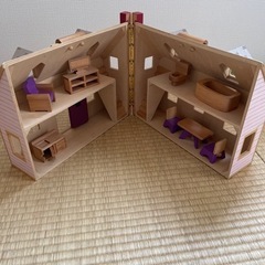 木製ドールハウス　Melissa&Doug Fold&go Dollhouseの画像