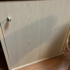 4個まとめて 家具 ボックス収納 まとめて 引き出し×2 扉×2 収納家具 カラーボックスの画像