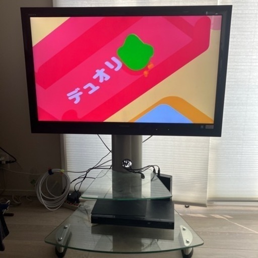 2010年製REGZA 42型　テレビとテレビ台