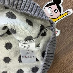 【中古】90㎝　ワンピース風ニットの画像