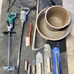 【貸します】コンクリート　モルタル　DIY一式　1週間