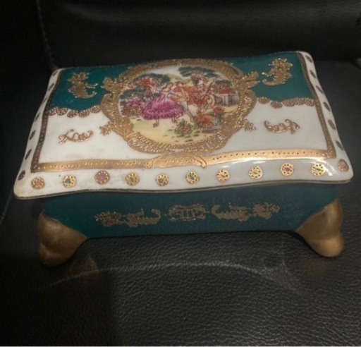 極美品 新品同様 リモージュ LIMOGES アンティーク アクセサリーケース ジュエリーボックス 宝石箱 レトロ ヴィンテージ OLD 骨董品