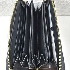 【未使用】ツートーン長財布 シンプル ブラック✕ホワイト ラウンドファスナー レディース 小銭入れ コインケース プレゼント 誕生日の画像