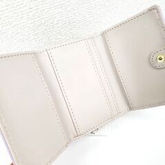 【未使用】EAST BOY フローズンチェックがま口コンパクト財布 パープル 女の子 ギフト プレゼント 誕生日の画像