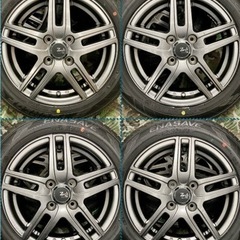 商談中」② 155/65R14 新品ダンロップタイヤ4本と中古ホイールとナット付き