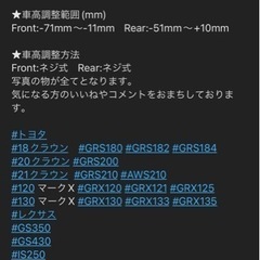 欲しい方は早めに！タナベ　サステックプロ　20クラウン 車高調の画像