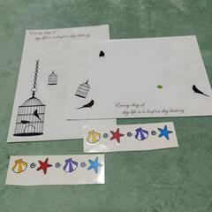 インテリア　デコシール　窓ガラス・タイル用　未使用ありの画像