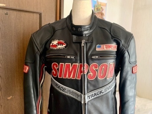 シンプソン　レザージャケット牛革　皮　Lサイズ