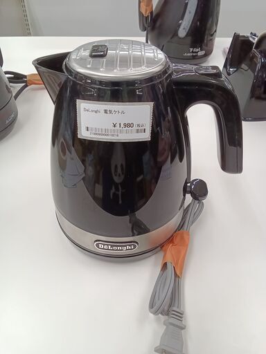 ★ジモティ割あり★ DeLonghi 電気ケトル KBLA1200J-BK   動作確認／クリーニング済み TC1078