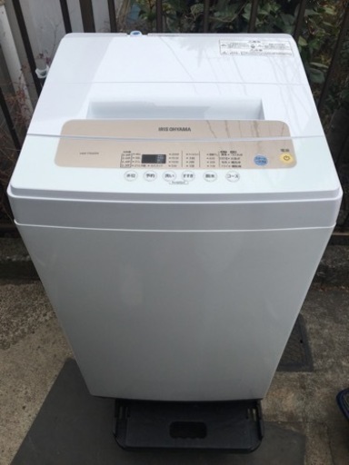 【受付終了】 I926 ?1都4県お届設置無料※?IRIS OHYAMA?2019年製?超美品?5.0kg?洗濯機　