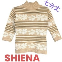 SHIENA  7分丈ニット ハイネック モックネック