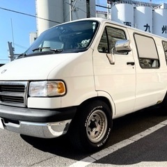 絶好調★ダッジバン！車検長！エアサス！バイクトランポ仕様！の画像