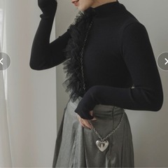 チュール ストラップ スマホショルダーの画像