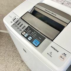 ☑︎ご成約済み🤝 HITACHI 洗濯機 7kg✨ 2〜3人暮らしに💫の画像