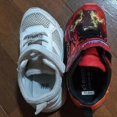 H&М　子供用　白　シューズ　中古の画像