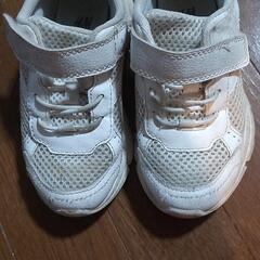 H&М　子供用　白　シューズ　中古の画像