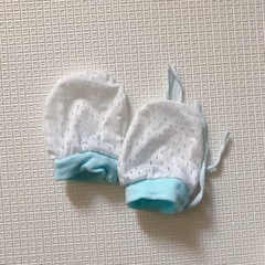 【取引決定】日本製　ベビーミトン　3セット　メッシュの画像