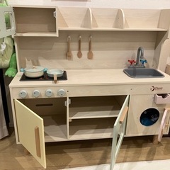 木製 ゴージャス おままごと キッチン Wooden Gorgeous Pretend Play Kitchenの画像