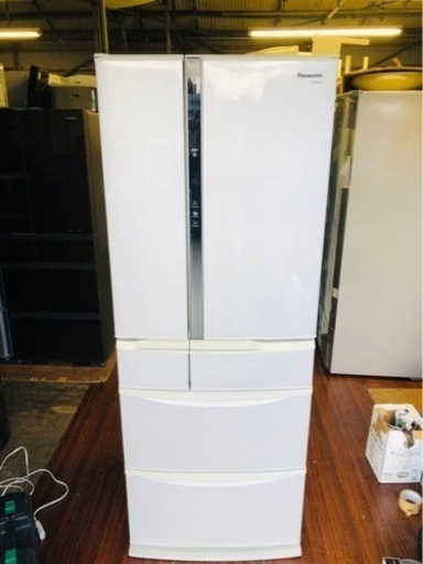 北九州市内配送無料　保証付き　パナソニック Panasonic NR-FTF456-H [冷蔵庫（451L フレンチドア）クリアグレー]