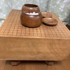 高級囲碁盤セット新榧　碁盤 碁石　蛤碁石 セット 足付  囲碁盤...