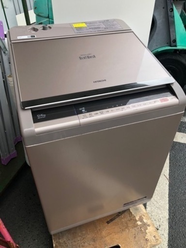 北九州市内配送無料　保証付き　2018年式　BW-DV120C 縦型洗濯乾燥機 ビートウォッシュ シャンパン [洗濯12.0kg /乾
