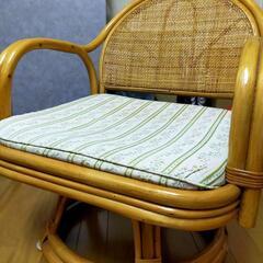 [値下げ50%off]籐回転椅子 籐家具 籐製品 籐座椅子 籐座いす 籐座イス 天然 籐 ラタン 回転座椅子 藤椅子 藤座椅子 藤イスの画像