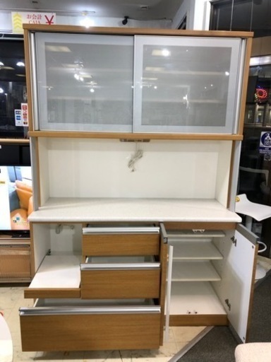ニトリ キッチンボード モデナ140KB LBR