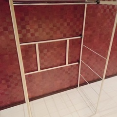 ハンガーラック,洋服ラック,衣類収納,軽量,アイボリー,伸縮可能★子供部屋収納にも★の画像