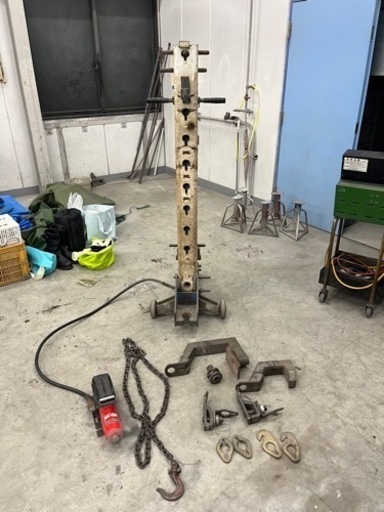 前田機工 オートポールタワー ポンプ   フレーム修正機