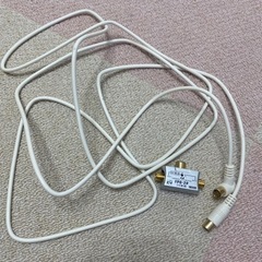 取り引き決定！テレビのコード3m＆2分配器の画像