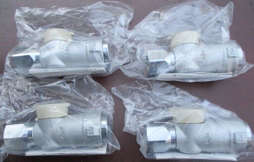 ☆光陽産業 LPガス用 20A 3/4 UI・ULガス栓 フレキ直接続◆プッシュインパクト型・4個セット